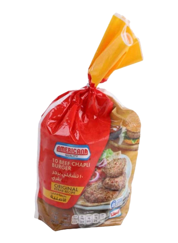 Americana 10 Chapli Kebab Beef Burger, 1 KG