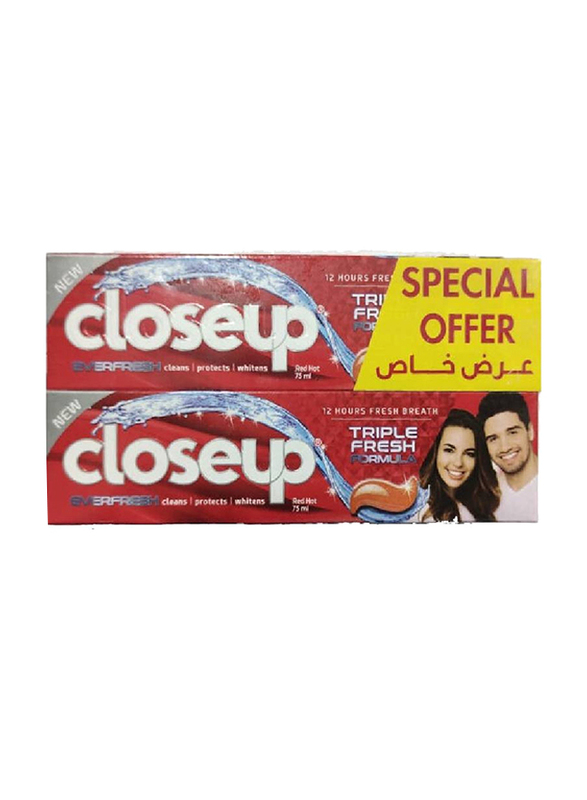 

Closeup Redhot Toothpaste, 2 x 75ml