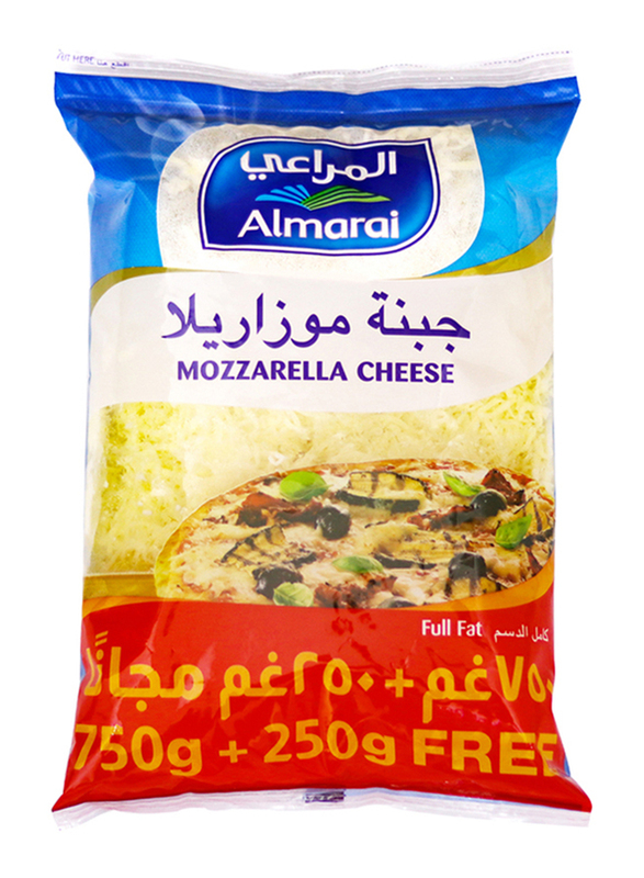 

Al Marai Mozzarella Full Fat Shredded Cheese, 1Kg