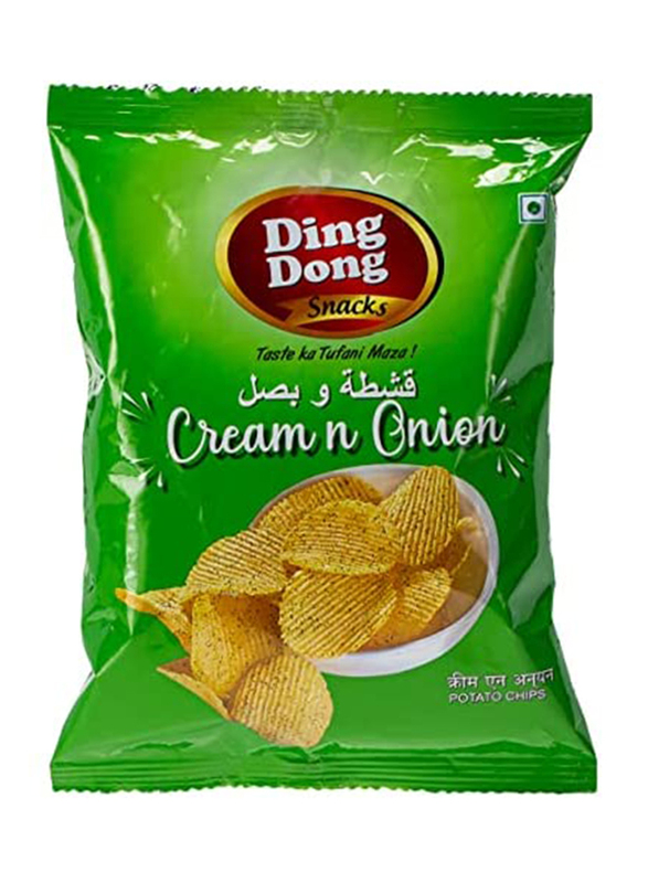 

Ding Dong Cream & Onion Potato Chips, 50g