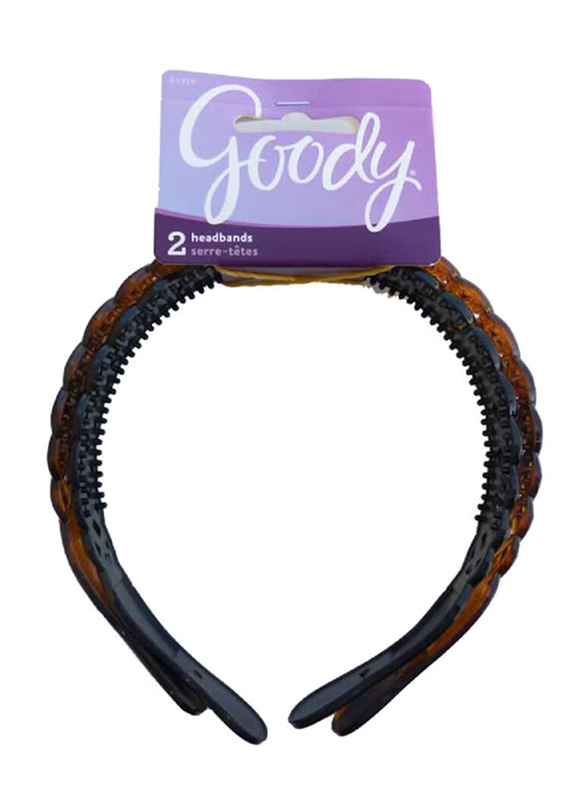 

Goody Classics Basket Weave Headbands for All Hair Types, 2 Pieces