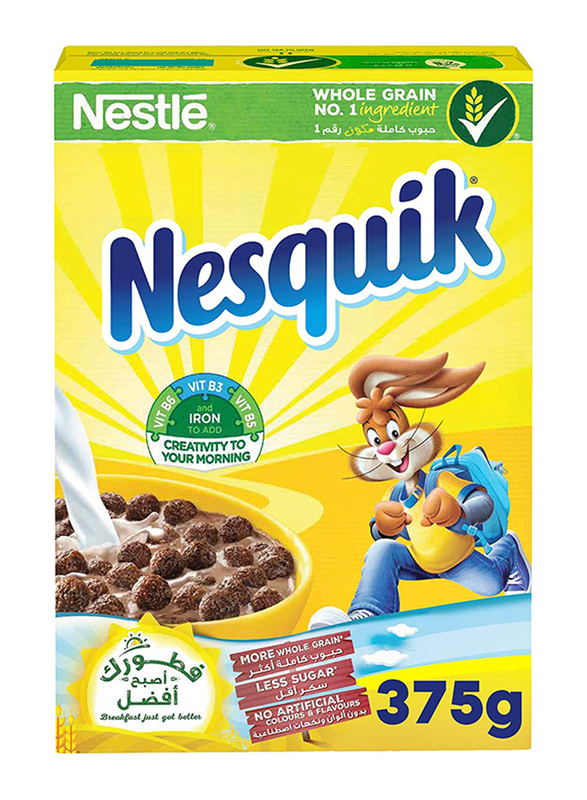 Nestle Nesquik Chocolate Breakfast Cereal, 375g