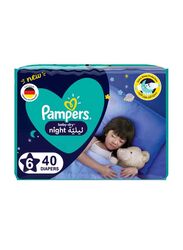 Pampers Baby Dry Night Diapers, Mega Pack, Size 6, 14+ kg, 40 Count