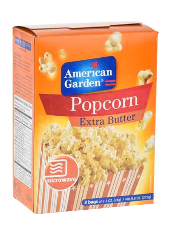 

American Garden Microwave Extra Butter Popcorn, 273g
