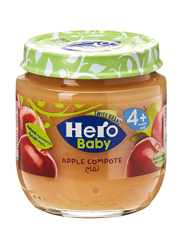 

Hero Baby Apple Compote Jar, 4+ Months, 125g