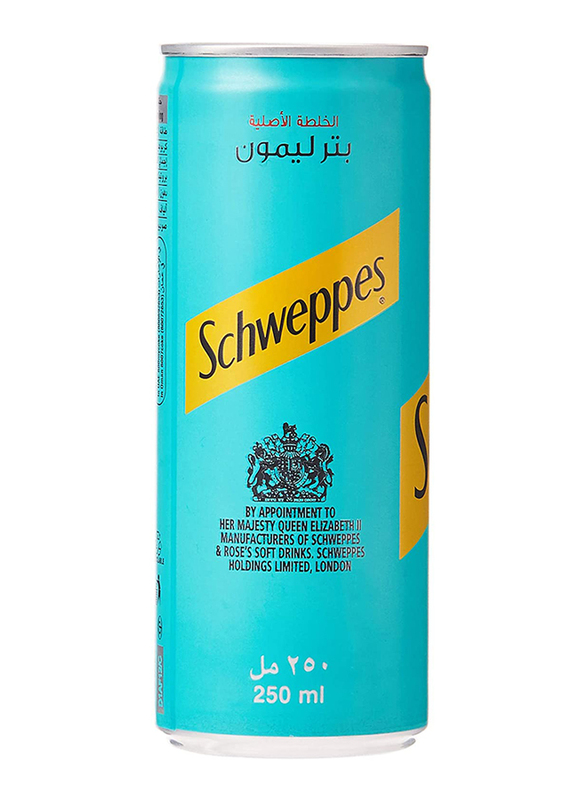 

Schweppes Bitter Lemon Soft Drink Can, 250ml