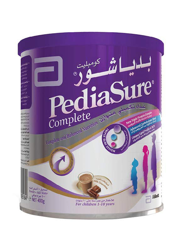 

PediaSure Complete Triple Sure Chocolate Formula Milk, 400g
