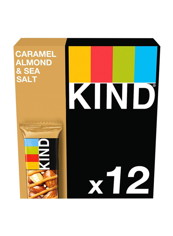 Be-Kind Caramel Almonds & Sea Salt Bar, 12 Bars x 40g