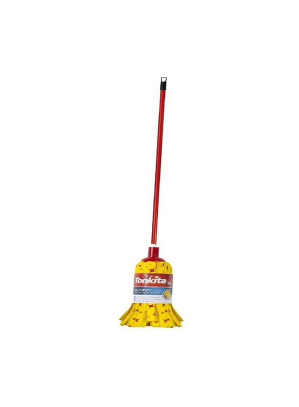 

Tonkita Sunny Mop with Stick & Sunny Cloth, Red/Yellow