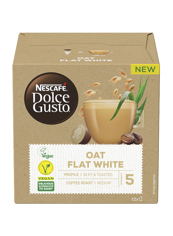 

Nescafe Nescafe Dolce Gusto Oat Flat White Coffee Capsules, 12 Capsules x 130.8g