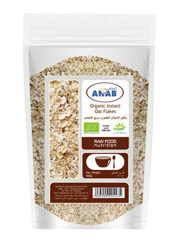 

Anab Organic Instant Oats Flakes Breakfast Cereal, 500g