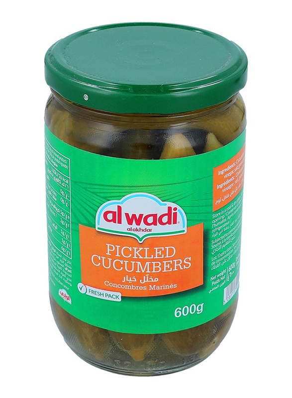 

Al Wadi Al Akhdar Alwadi Cucumber Pickle, 600g