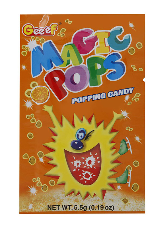 

Gee.ef Magic Pops Popping Orange Candy, 5.5g