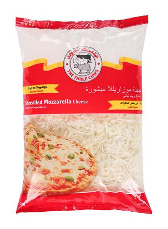 

The Three Cow Shredded Mozzarella Cheese, 1 Kg