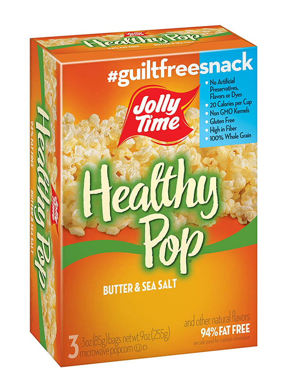 

Jolly Time Healthy Pop Butter & Sea Salt Flavoured Microwave Popcorn, 12 x 3oz