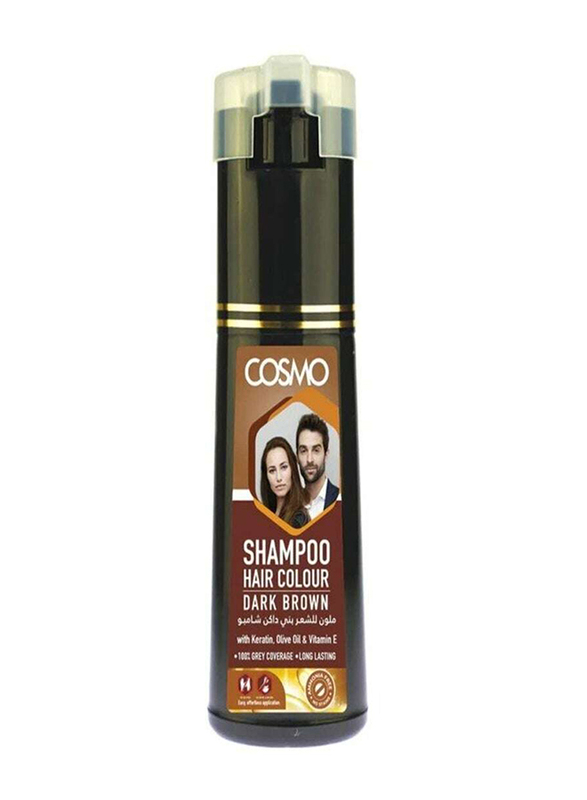 

Cosmo Dark Brown VIP Hair Colour Unisex Shampoo for All Hair Types, 180ml