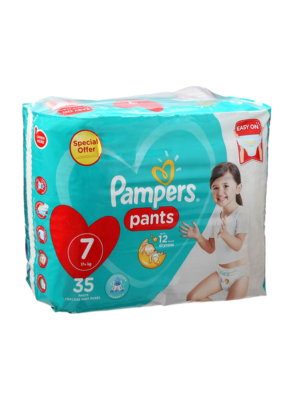 

Pampers Diaper Pants, Size 7, 17+ Kg, Jumbo Pack, 35 Count