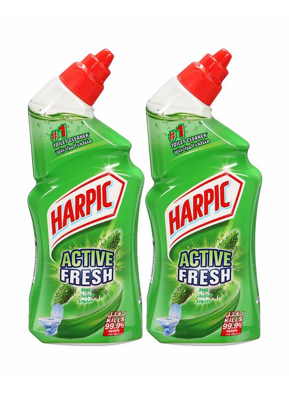 

Harpic Active Fresh Pine Liquid Toilet Cleaner, 2 Bottles x 500ml