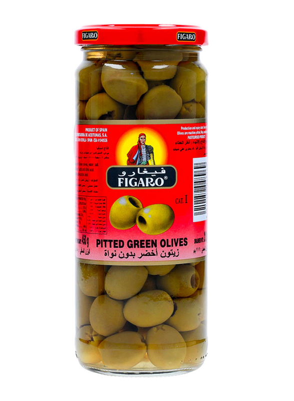 Figaro Pitted Green Olive 212g Dubaistore Com Dubai