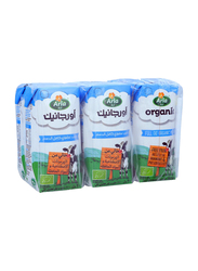 Arla Organic Full Fat Milk, 6 Pieces x 200ml
