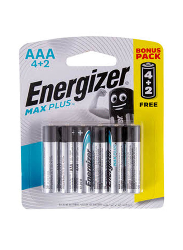 

Energizer Maxplus AAA6 Battery, 6 Pieces, Multicolour