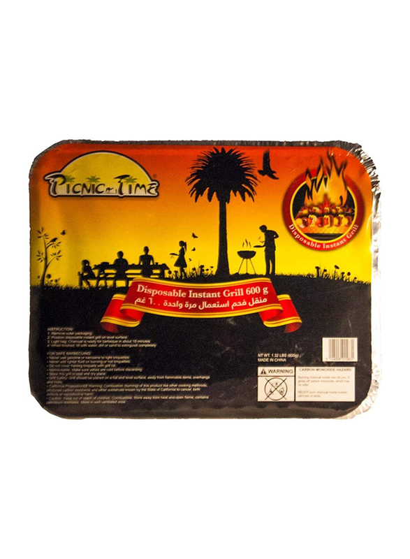 

Picnic Time 600g Disposable Instant Grill, Multicolour