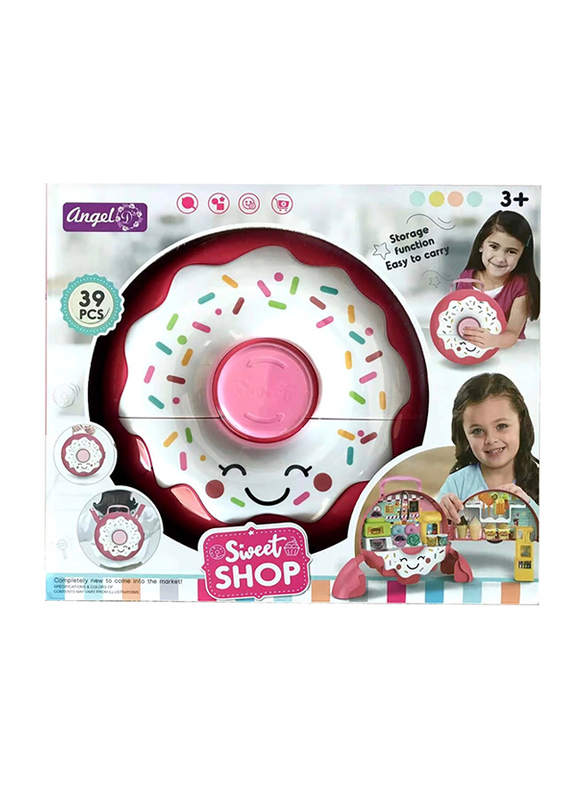 

Angel D 39-Pieces Donut Backpack Sweetshop, Ages 3+, Pink