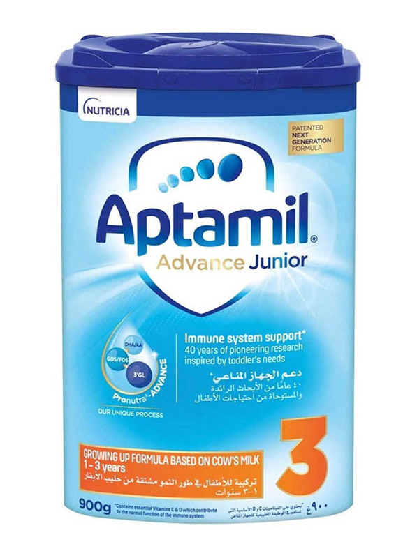 

Aptamil 3 Advance Junior Milk Formula for Ages 1-3, 900g