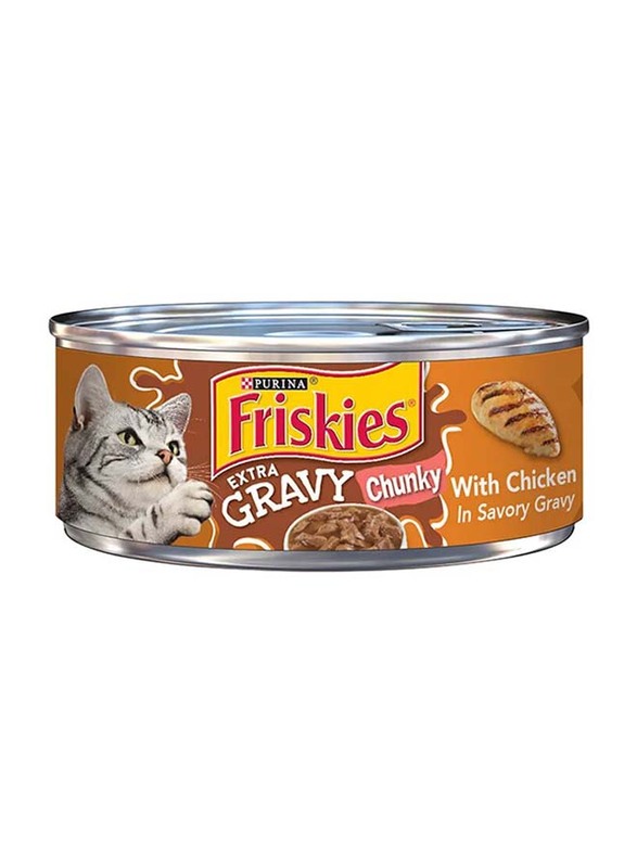 

Purina Friskies Extra Gravy Chunky Chicken Cat Wet Food, 156g