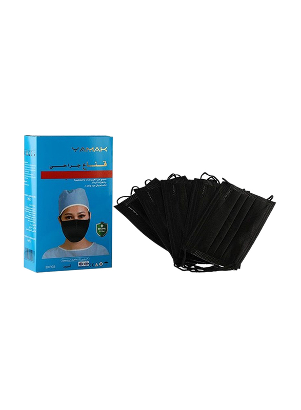 

Yamak Surgical Face 4 Layers Protection Against Bodily Fluid and Sputter Mask, 30 Pieces