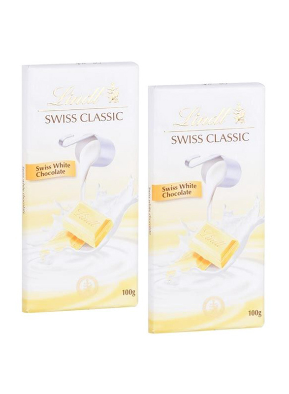 

Lindt Swiss Classic White Chocolate, 2 x 100g
