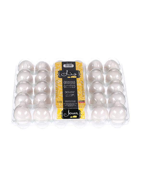 

Jenan Large White Eggs, 30-Piece