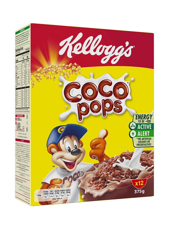 

Kellogg's Coco Pops Jumbo Chocolate Cereal, 375g