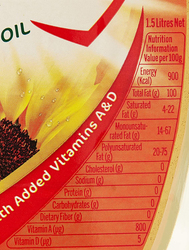 Afia Sunflower Oil, 1.5 Liter