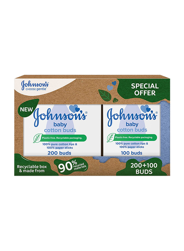 

Johnson's 300-Pieces Baby Cotton Buds