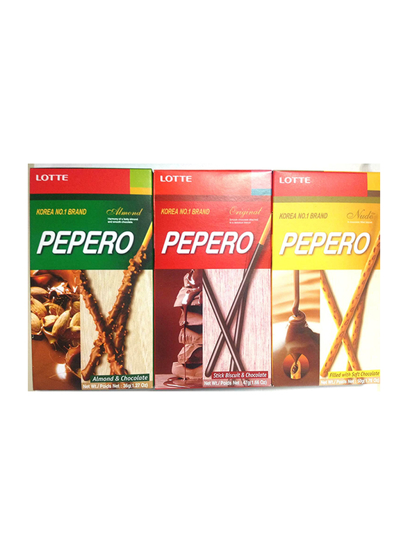 

Lotte Pepero Assorted Flavours, 4 x 36g
