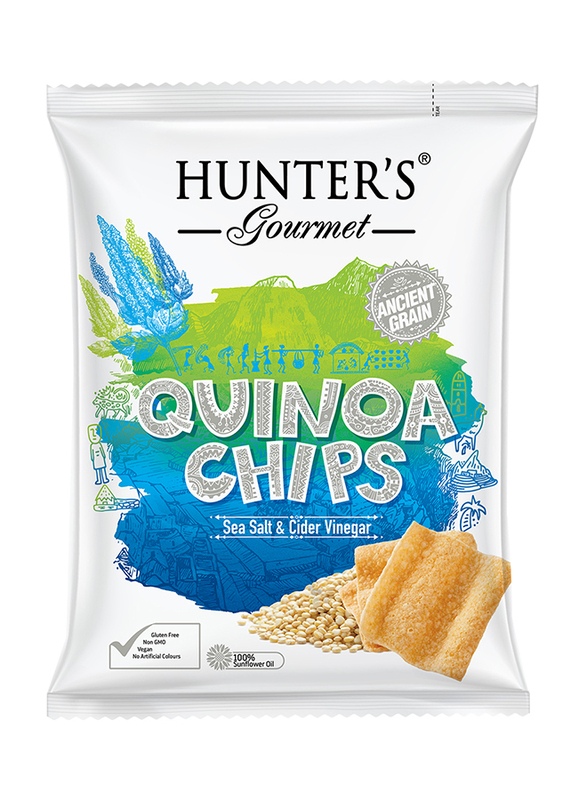 

Hunter Sea Salt & Cider Vinegar Quino Chips, 3 x 75g