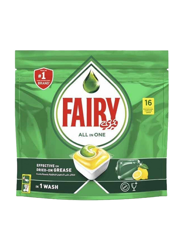 

Fairy All In One Capsule Dishwash Detergent, 16 Pieces