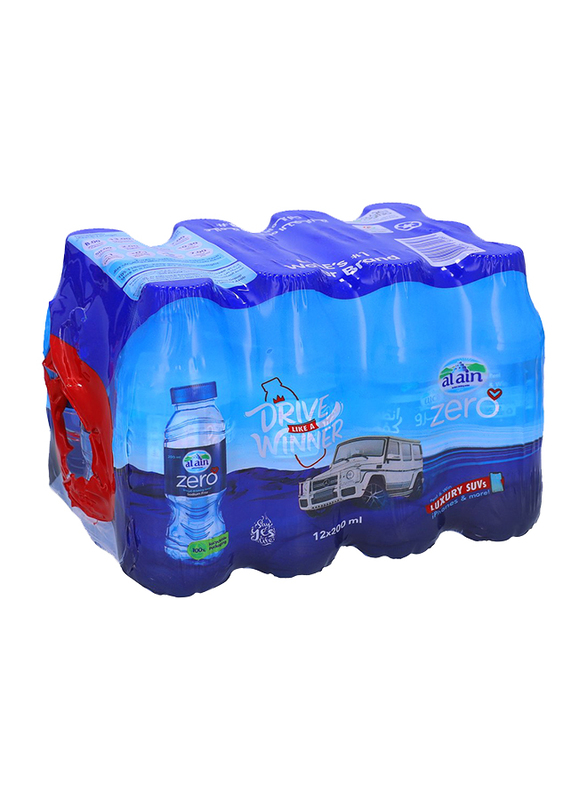 Al Ain Zero Mineral Water, 12 bottles x 200ml