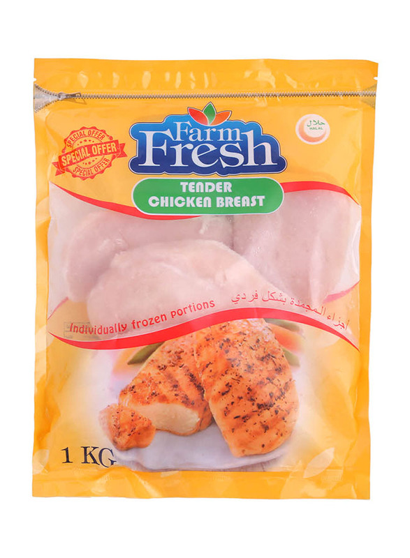 

Farm Fresh Frozen Tender Chicken Breast, 1Kg