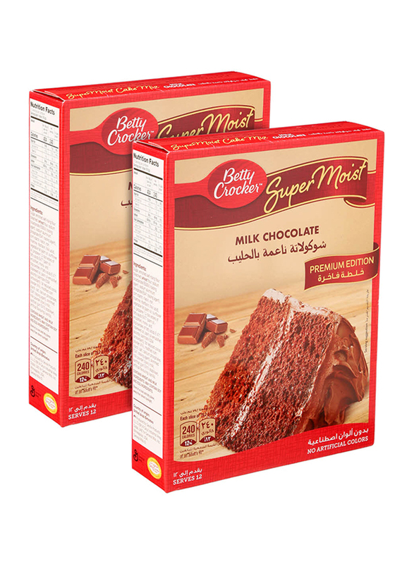 

Betty Crocker Super Moist Chocolate Cake Mix, 2 Pieces x 510g