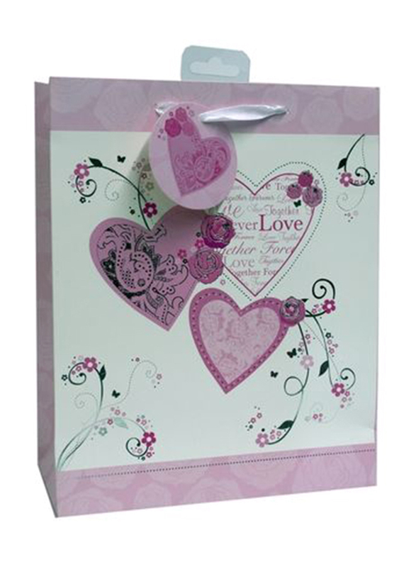 

Gift Bags DX Medium, White/Pink