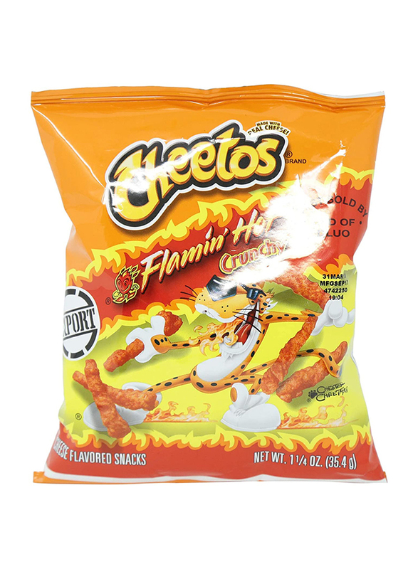 

Cheetos Flamin Hot Crunchy Pouch, 35.4g