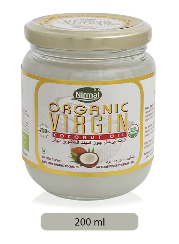 

KLF Nirmal Cold Pressed Organic Virgin Coconut Oil, 200ml
