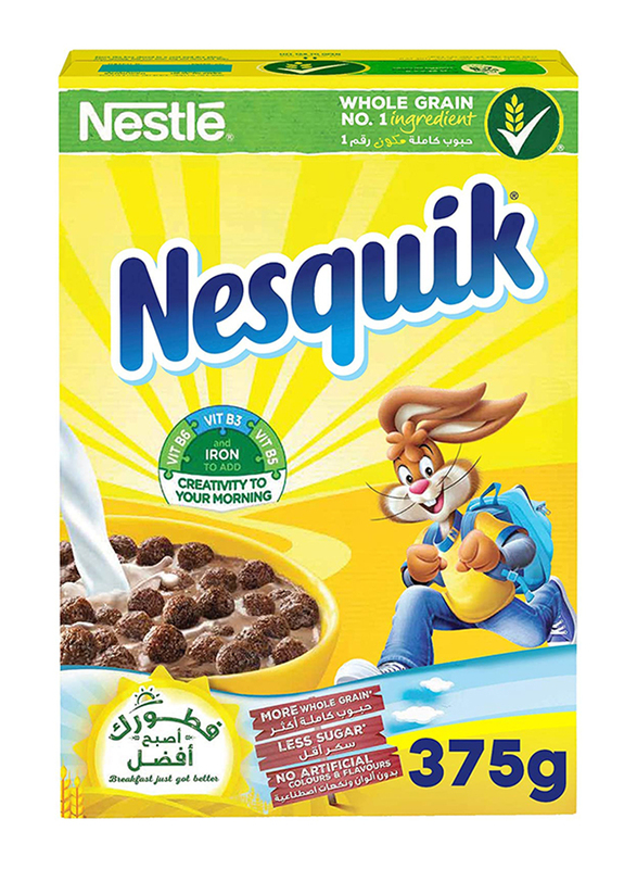 

Nestle Nesquik Chocolate Breakfast Cereal, 375g