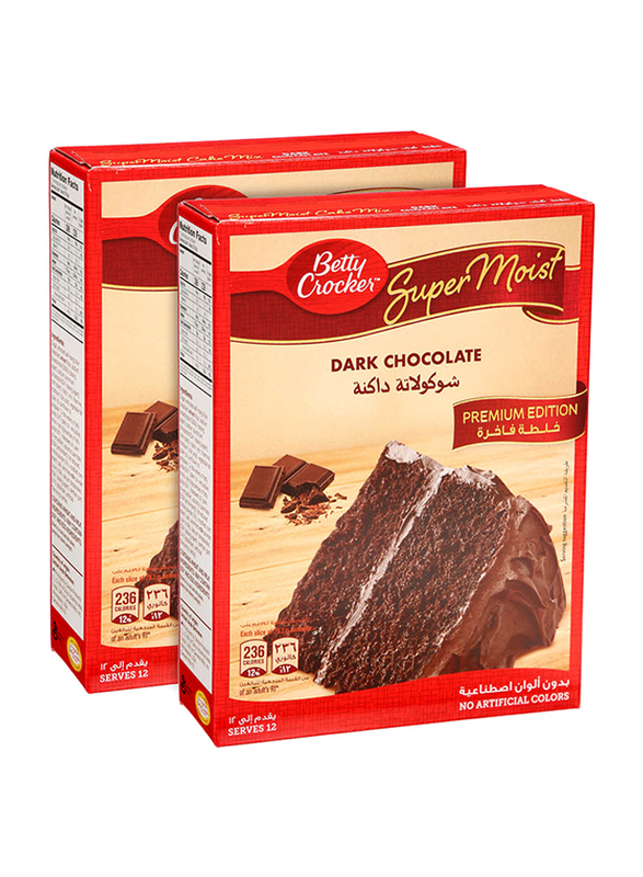 

Betty Crocker Dark Chocolate Cake Mix, 2 Pieces x 510g