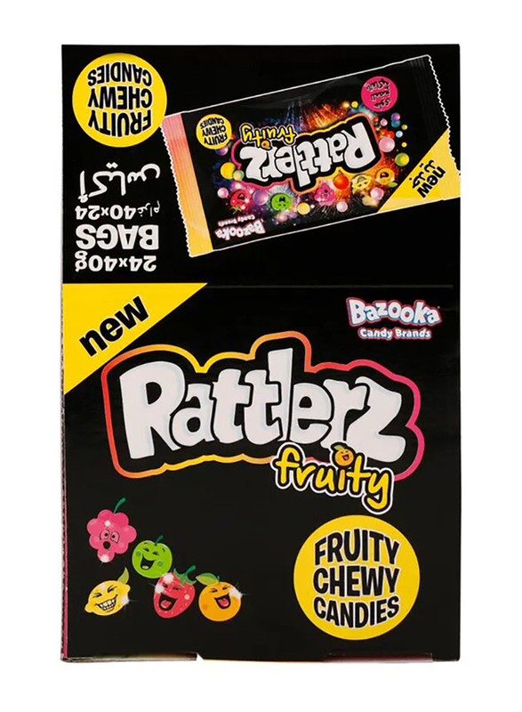 

Bazooka Rattlerz Fruity Chewy Candies, 24 x 40g