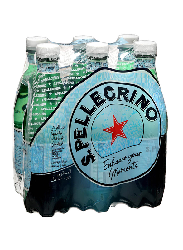 

San Pallegrino Sparkling Water, 6 Bottles x 500ml