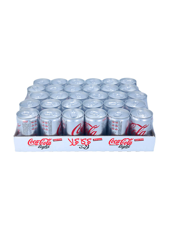 

Coca Cola Light Soft Drink, 30 Cans x 150ml