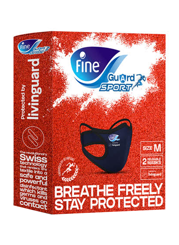 

Fine Guard Reusable Sport Face Mask, Medium